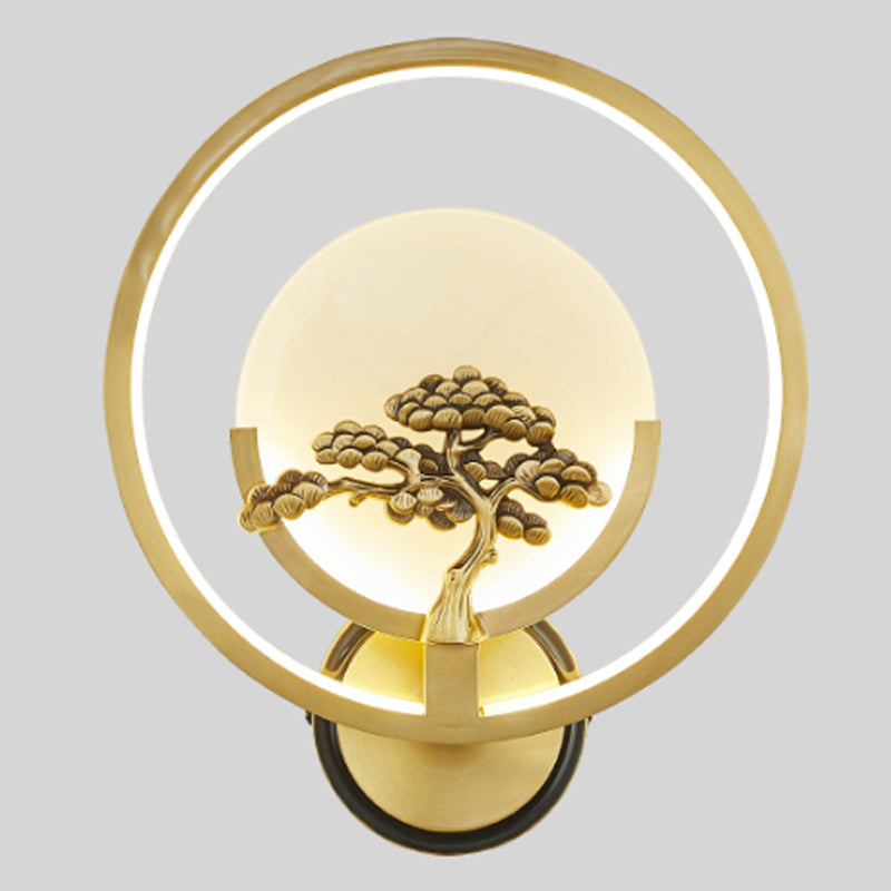 Jade Wall Sconce Modern Style Simple Stone Wall Mount Lamp for Living Room