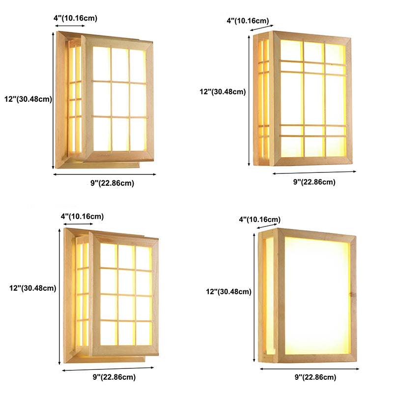 Géométrie murale murale en bois Forme de géométrie moderne LED Mur de la LED Lumière pour le salon