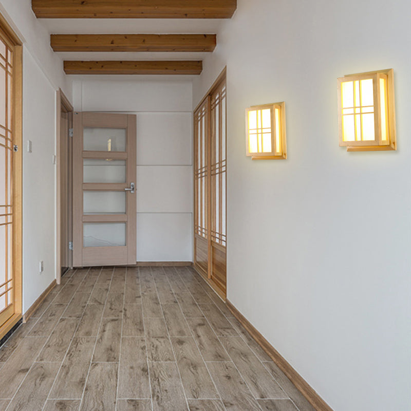 Géométrie murale murale en bois Forme de géométrie moderne LED Mur de la LED Lumière pour le salon