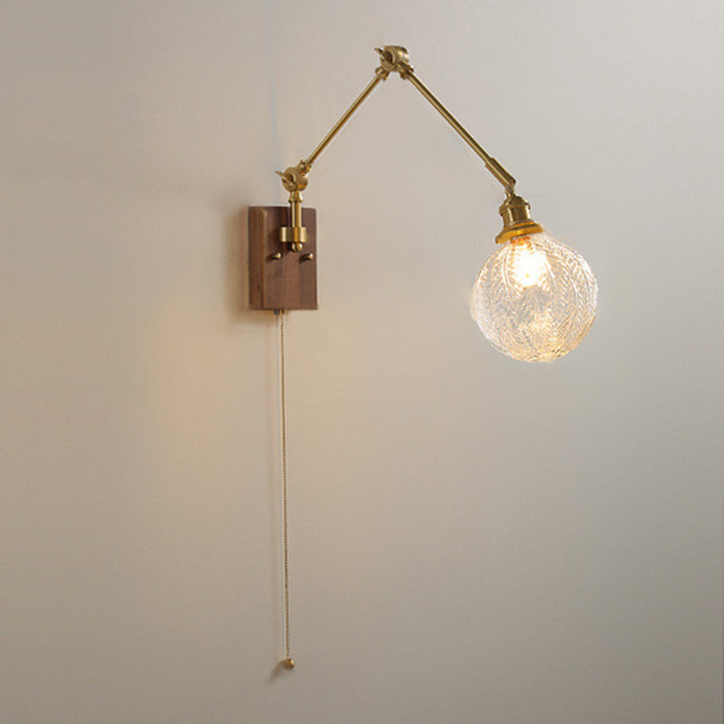 Retractable Arm Wall Sconce Modern Style Simple Wall Mount Lamp for Living Room