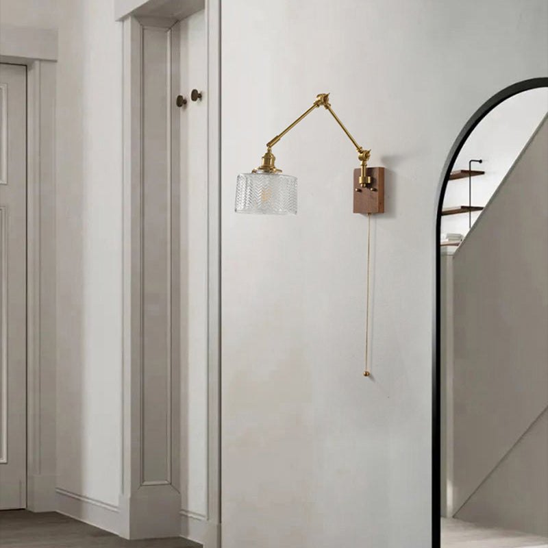 Retractable Arm Wall Sconce Modern Style Simple Wall Mount Lamp for Living Room