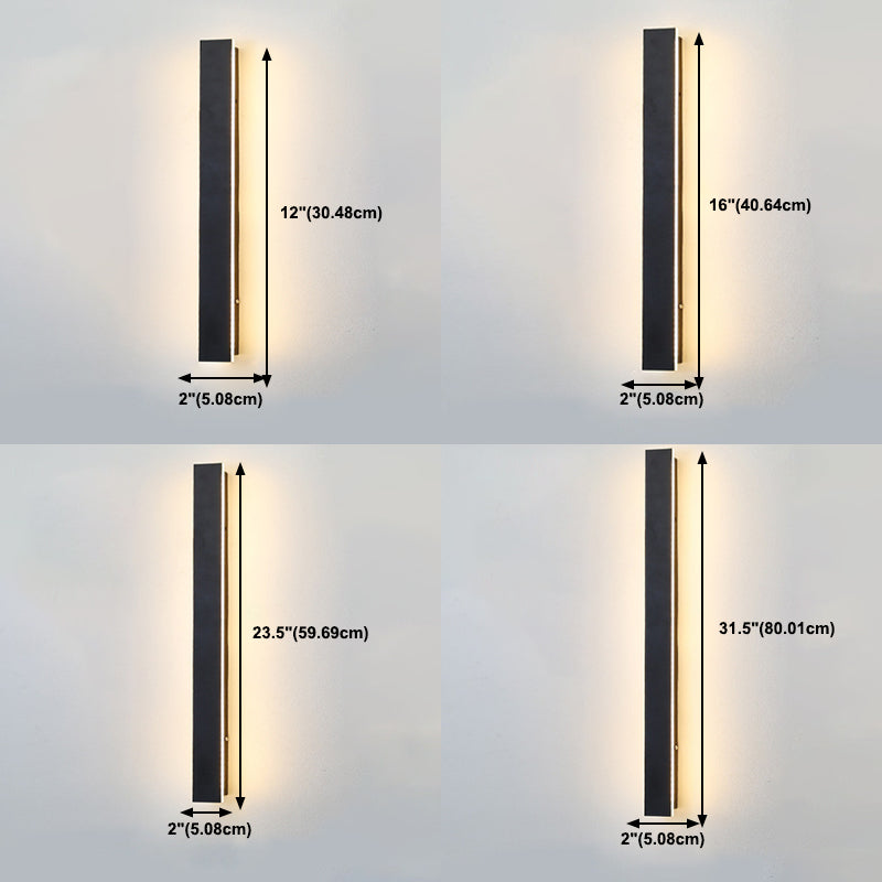 Streifenformwand montieren leichte moderne LED -Wandleuchten mit Acrylschatten für Schlafzimmer