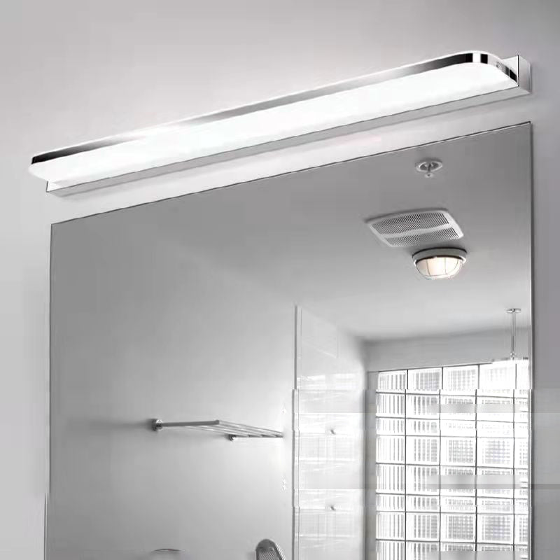 Vanité LED moderne Lumière de forme longue miroir de forme longue miroir avant pour salle de bain