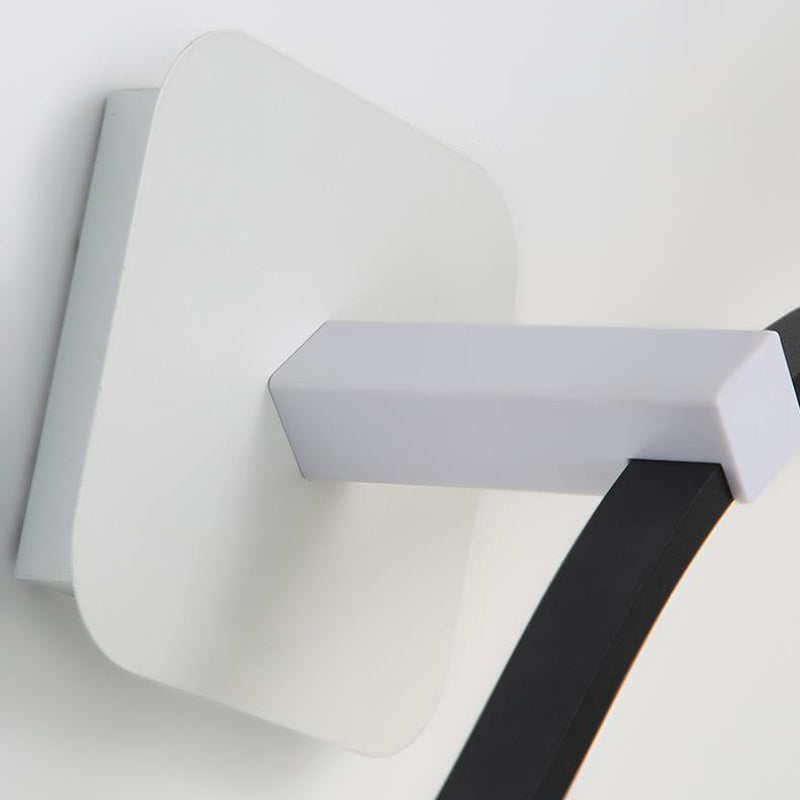 Luz de tocador de metal de estilo nórdico de 1 luz Luz de espejo de led recto para el baño
