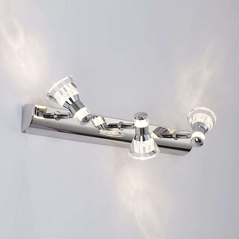 Lámpara de tocador LED de tocador LED de acero de acero de acero de acero de acero de acero de acero de acero de acero de acero de acero inoxidable