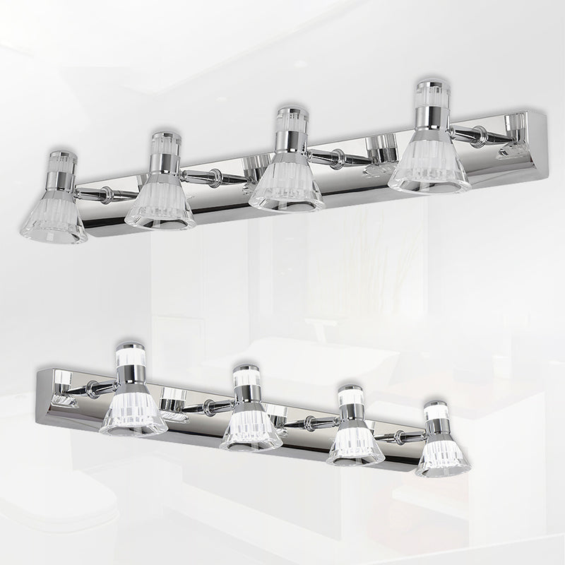 Lámpara de tocador LED de tocador LED de acero de acero de acero de acero de acero de acero de acero de acero de acero de acero de acero inoxidable
