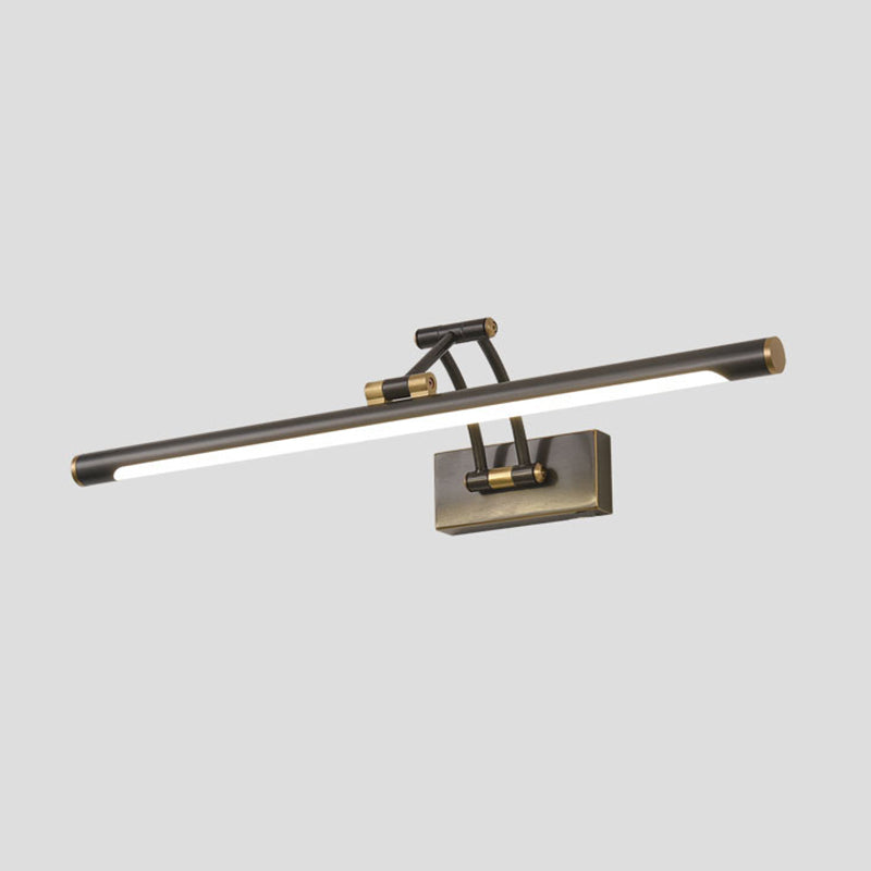 American Brass Vanity Light Straight LED Adjustable Mirror Light for Bathroom