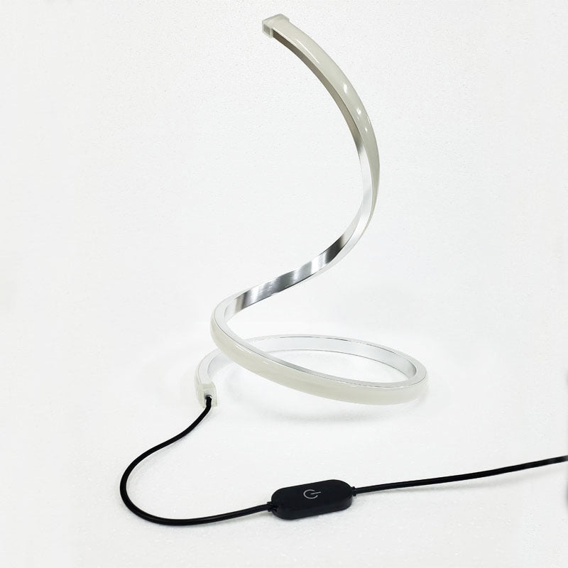 Lampe de table incurvée à 1 lumière