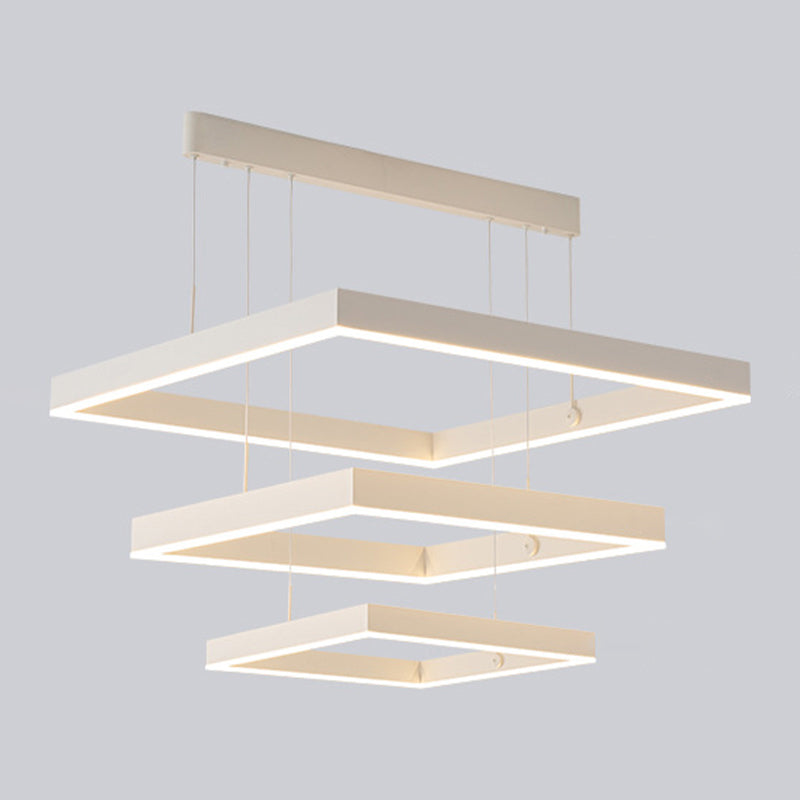 Posto de lámpara LED de aluminio en capas moderna para sala de estar para sala de estar