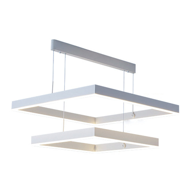 Posto de lámpara LED de aluminio en capas moderna para sala de estar para sala de estar