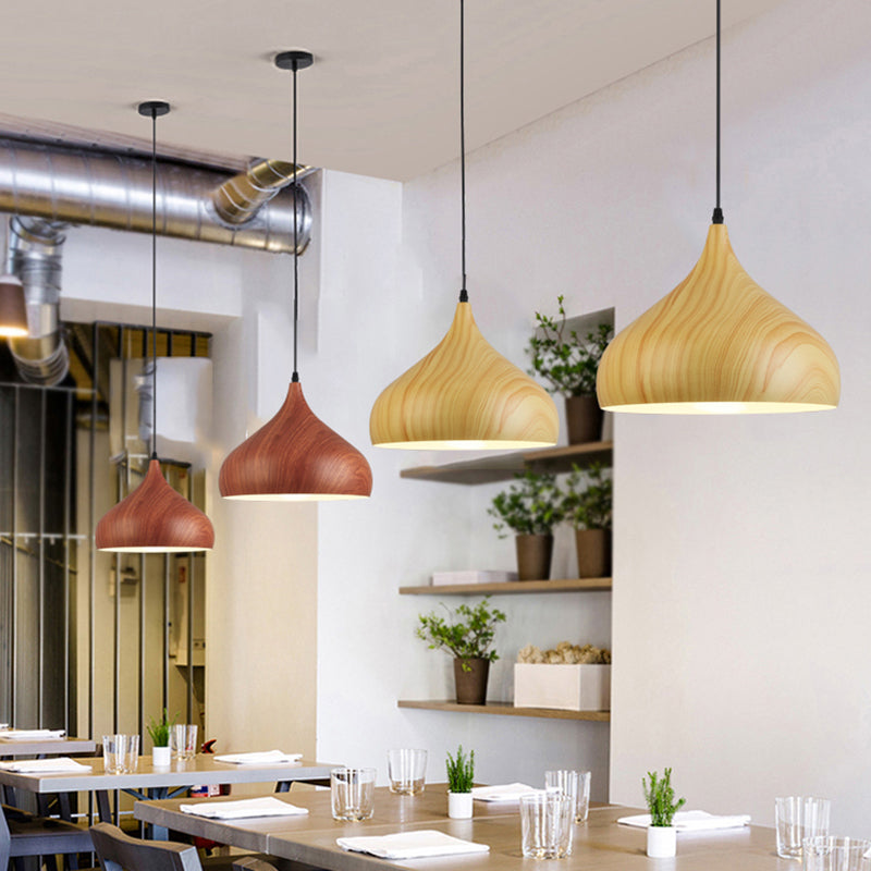 Lampada a soffitto in alluminio in alluminio in stile Nordico Lampadina a sospensione con sfumatura in metallo per barra