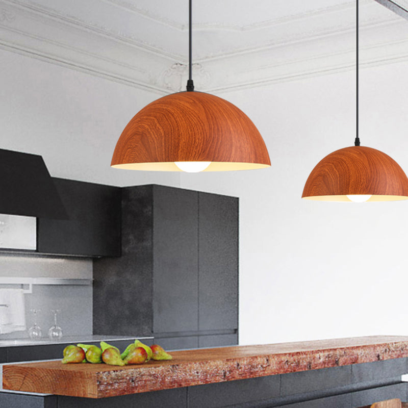 Lampada a soffitto in alluminio in alluminio in stile Nordico Lampadina a sospensione con sfumatura in metallo per barra