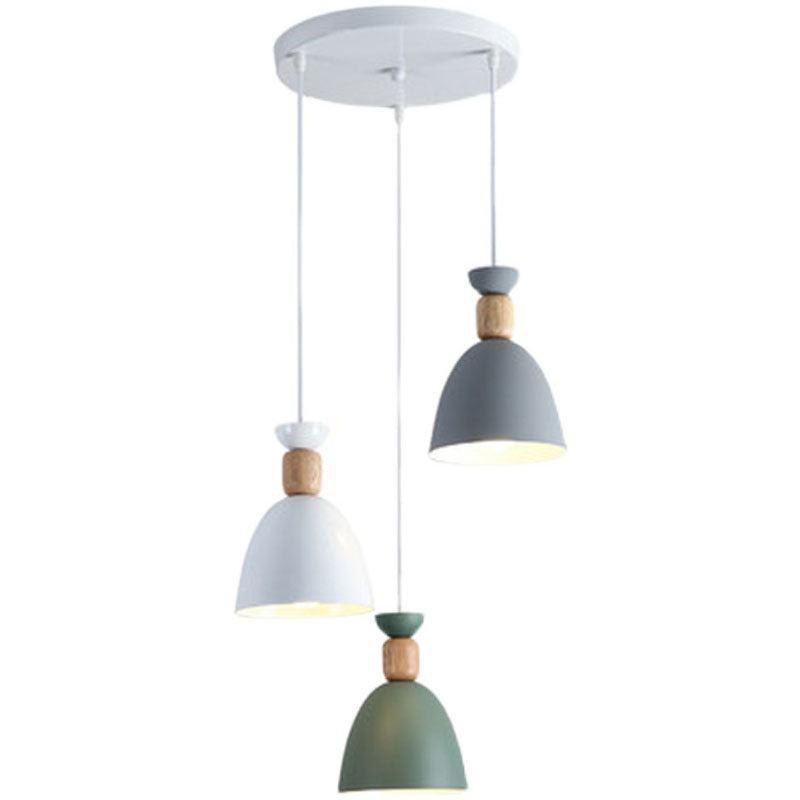 Zeitgenössischer Stil Geometrischer Anhänger Lampe Metall Multi -Lichter hängende Anhänger Licht