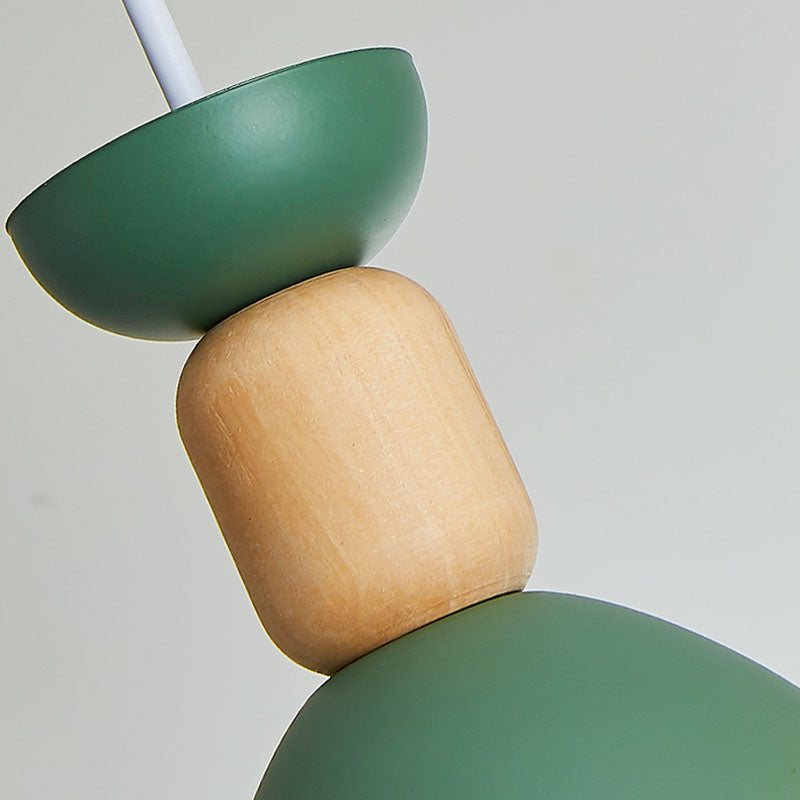 Zeitgenössischer Stil Geometrischer Anhänger Lampe Metall Multi -Lichter hängende Anhänger Licht