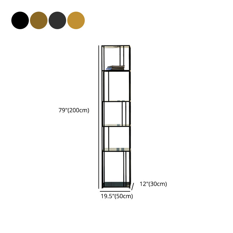 Libreria etagere aperta verticale industriale Shelf di vetro scaffale in vetro