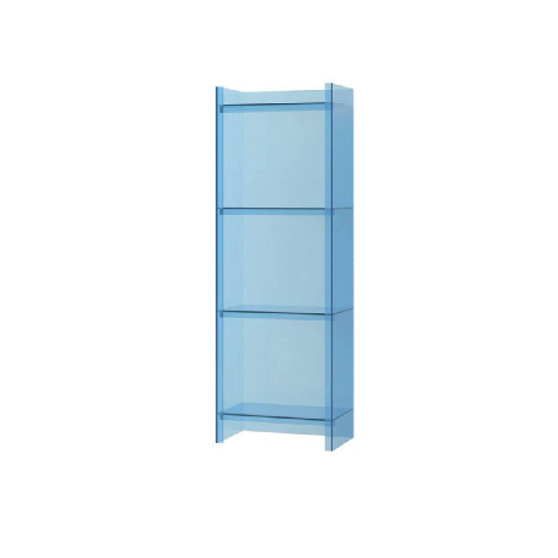 9.84 "W Bookshelf Acryl Closed Back Glam Style -Bücherregal für Büro- und Studienraum