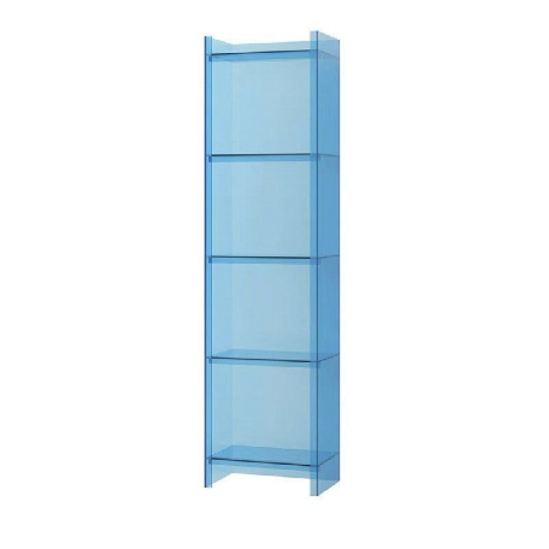 9.84 "W Bookshelf Acryl Closed Back Glam Style -Bücherregal für Büro- und Studienraum