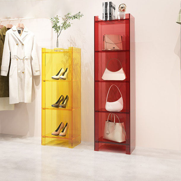 9.84 "W Bookshelf Acryl Closed Back Glam Style -Bücherregal für Büro- und Studienraum