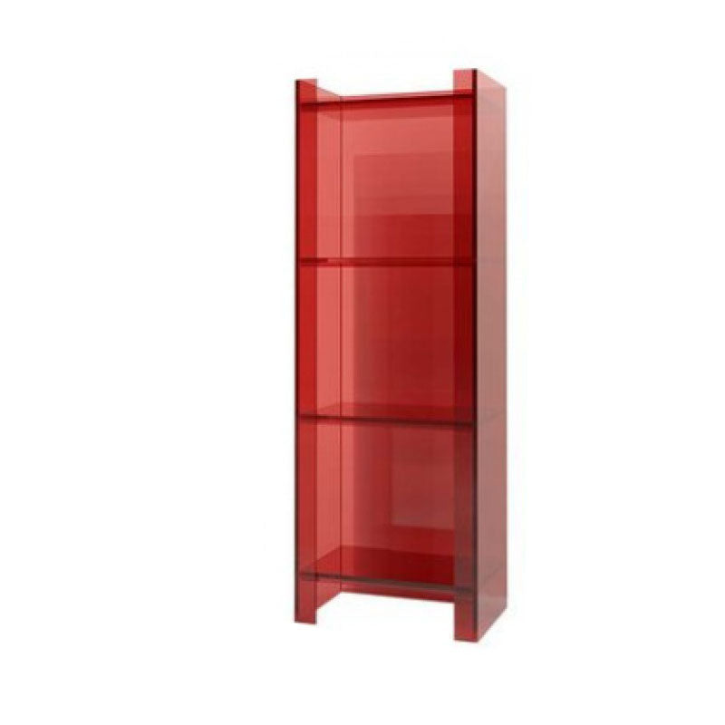 9.84 "W Bookshelf Acryl Closed Back Glam Style -Bücherregal für Büro- und Studienraum