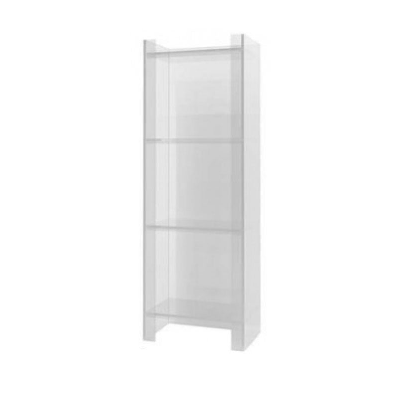 9.84 "W Bookshelf Acryl Closed Back Glam Style -Bücherregal für Büro- und Studienraum