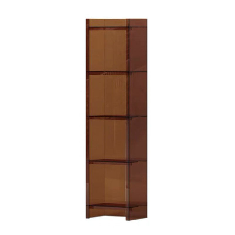 9.84 "W Bookshelf Acryl Closed Back Glam Style -Bücherregal für Büro- und Studienraum