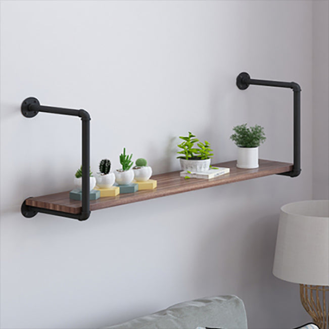 7.87"W Bookshelf Industrial Style Wall Mounted Solid Wood Bookcase for Home Office