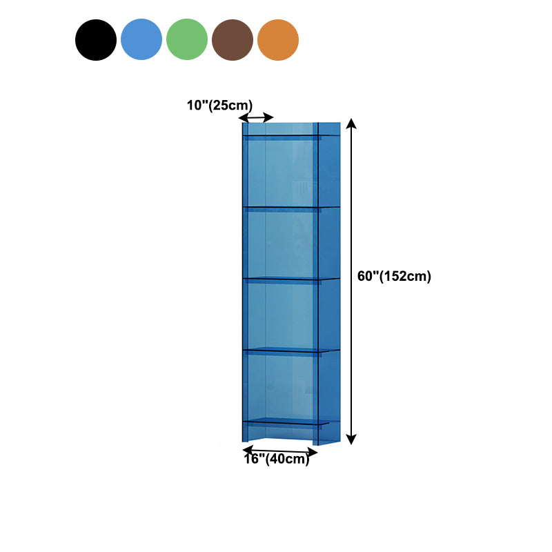 Glam vertikal geschlossener Standard -Buchhandel Acryl -Bücherregal für Zuhause