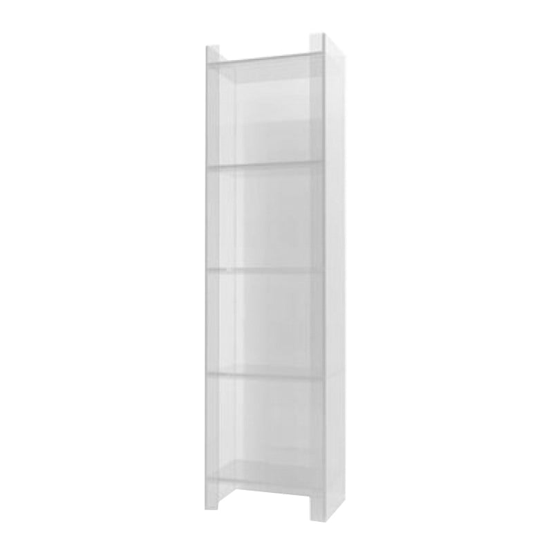 10"W Bookshelf Glam Style Closed Back Acrylic Bookcase for Office and Study Room