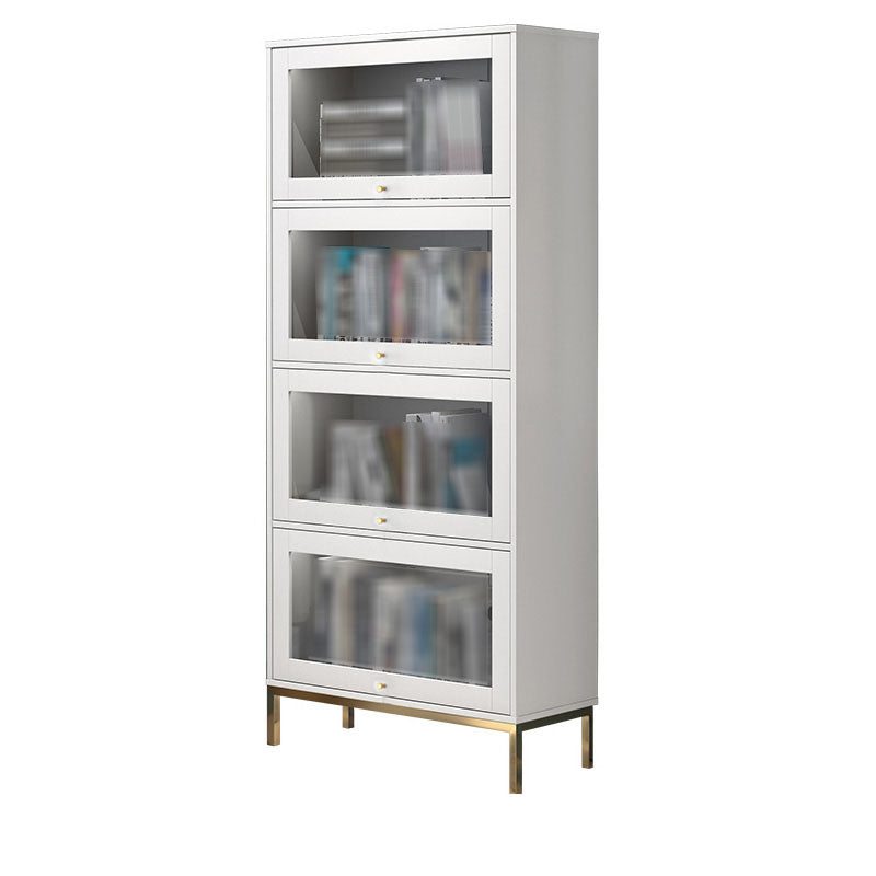 Libreria in legno fabbricata standard chiusa glam con porte di vetro