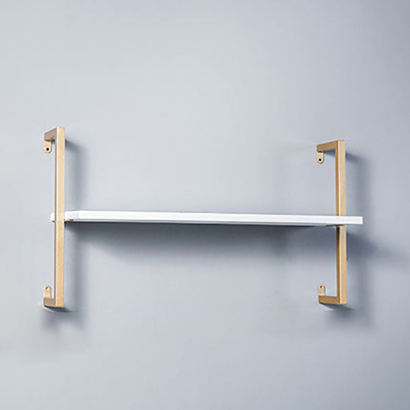 Industrial Wall Unit Bookshelf Metal Frame Solid Wood Shelf Bookshelf