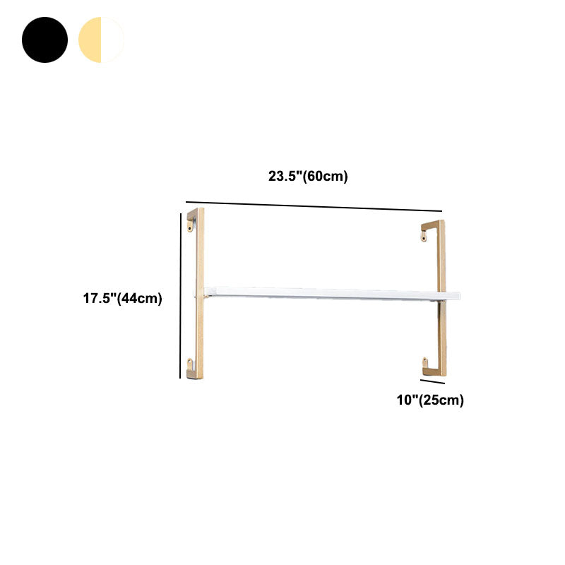 Industrial Wall Unit Bookshelf Metal Frame Solid Wood Shelf Bookshelf