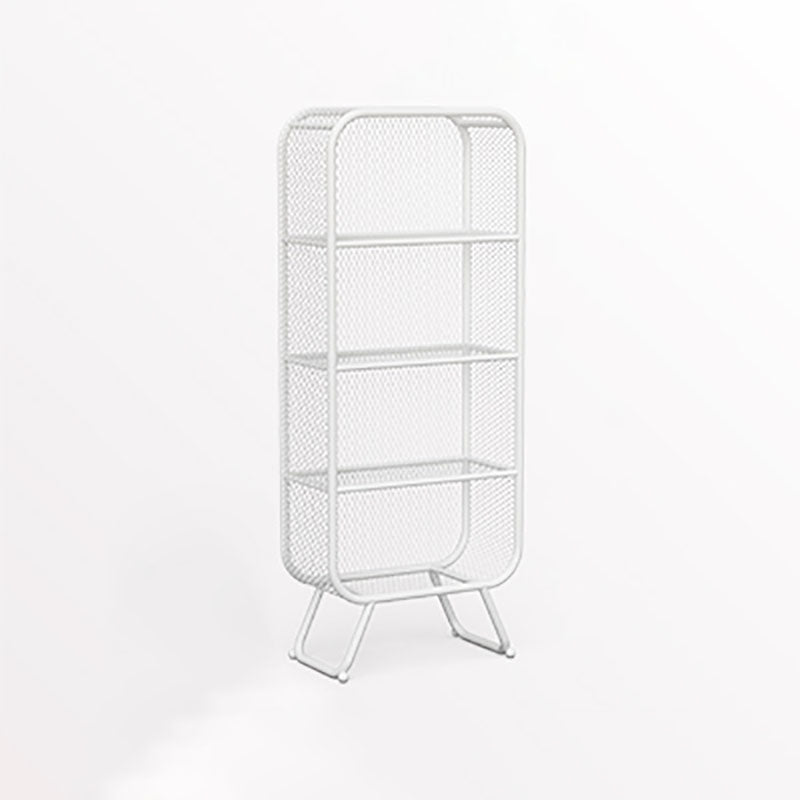 Glam Iron Standard Bookshelf Vertical Closed Back Bookshelf for Home