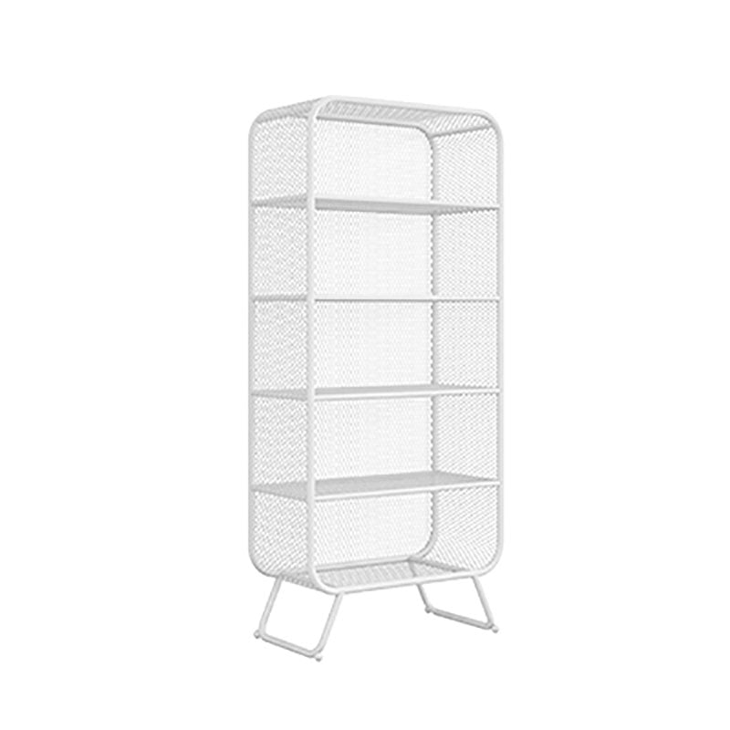 Glam Iron Standard Bookshelf Vertical Closed Back Bookshelf for Home