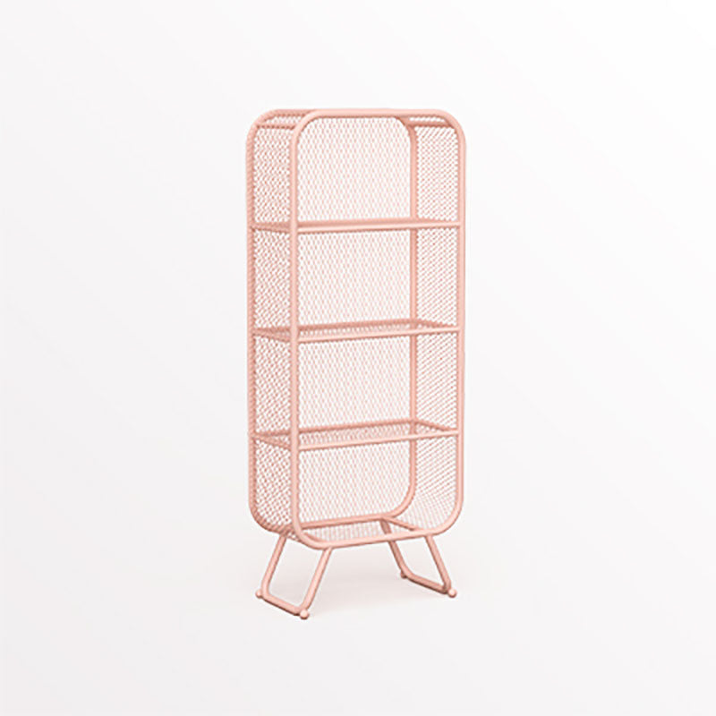 Glam Iron Standard Bookshelf Vertical Closed Back Bookshelf for Home