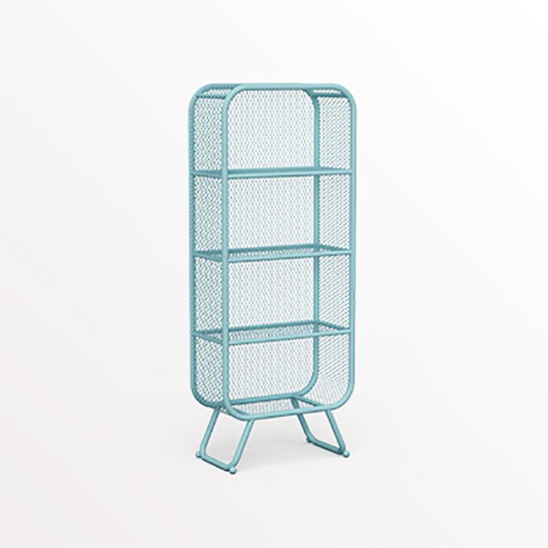 Glam Iron Standard Bookshelf Vertical Closed Back Bookshelf for Home