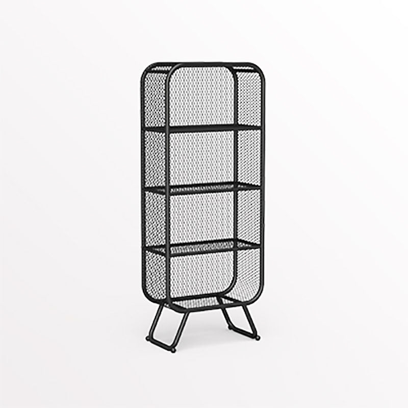 Glam Iron Standard Bookshelf Vertical Closed Back Bookshelf for Home