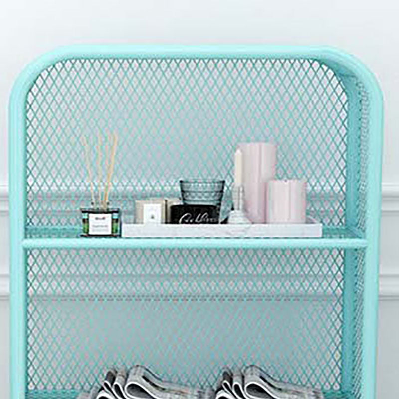 Glam Iron Standard Bookshelf Vertical Closed Back Bookshelf for Home