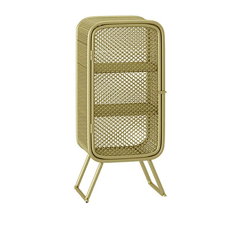 Glam Iron Standard Bookshelf Vertical Closed Back Bookshelf for Home