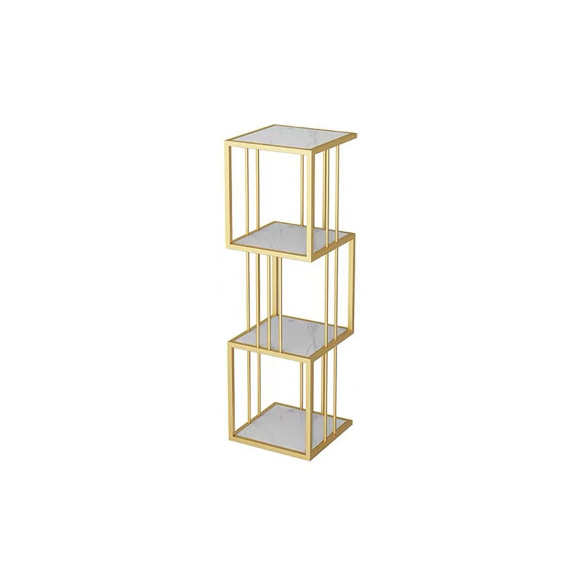 Open Vertical Etagere Bookshelf Industrial Iron Frame Manufactured Wood Shelf Bookshelf