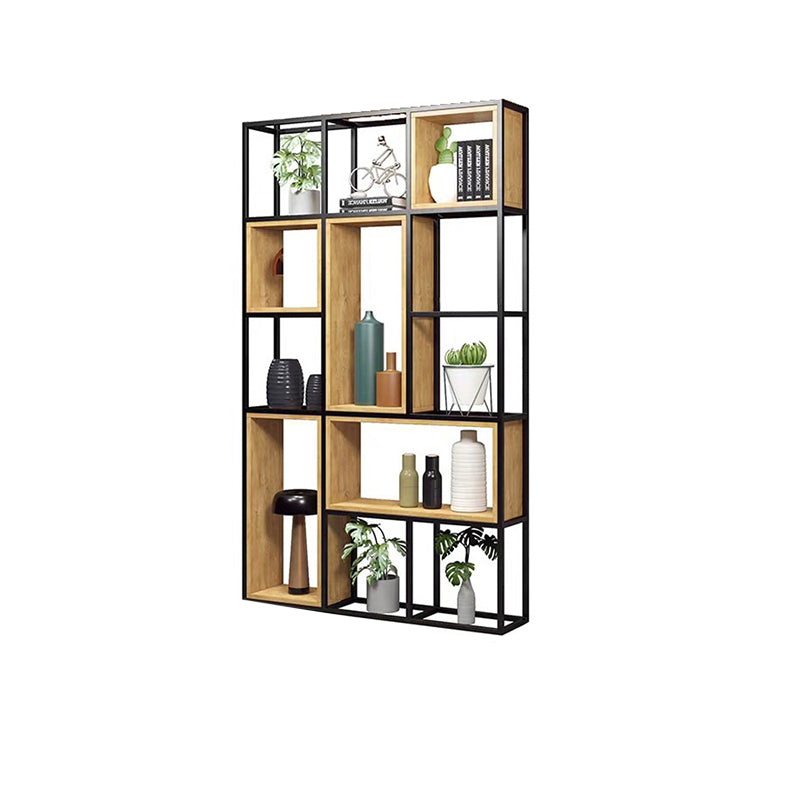 9.84"W Bookcase Industrial Style Open Back Bookcase for Study Room Home Office
