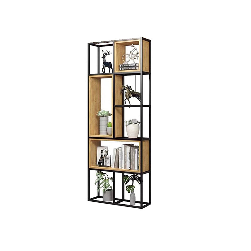 9.84"W Bookcase Industrial Style Open Back Bookcase for Study Room Home Office