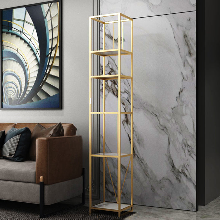 Libreria etagere aperta verticale industriale telaio in ferro -scaffale in legno fabbricato scaffale