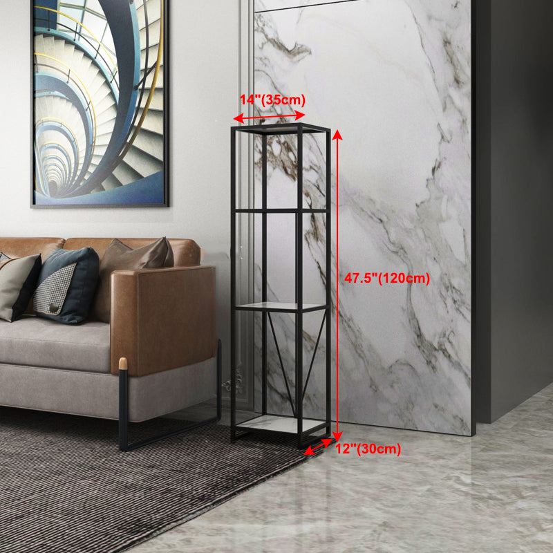 Libreria etagere aperta verticale industriale telaio in ferro -scaffale in legno fabbricato scaffale