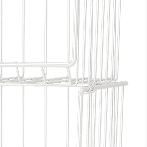 Black and White Industrial Bookshelf Iron Bookshelf with Caster Wheels