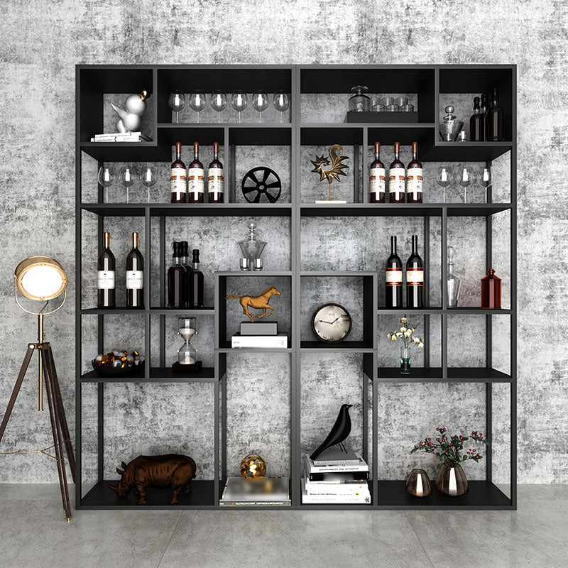 9.84"W Bookshelf Industrial Style Open Back Bookcase for Study Room Home Office