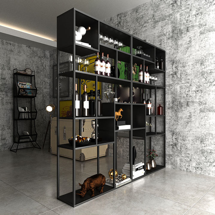 9.84"W Bookshelf Industrial Style Open Back Bookcase for Study Room Home Office