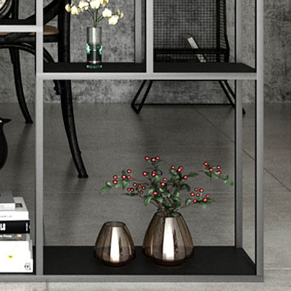 9.84"W Bookshelf Industrial Style Open Back Bookcase for Study Room Home Office