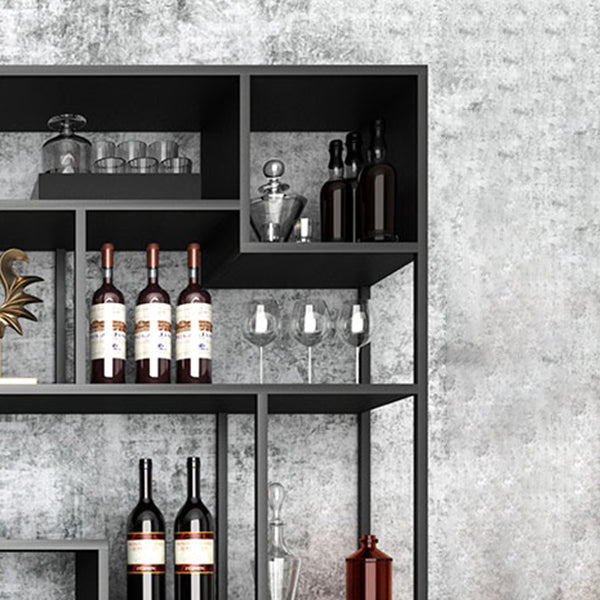 9.84"W Bookshelf Industrial Style Open Back Bookcase for Study Room Home Office