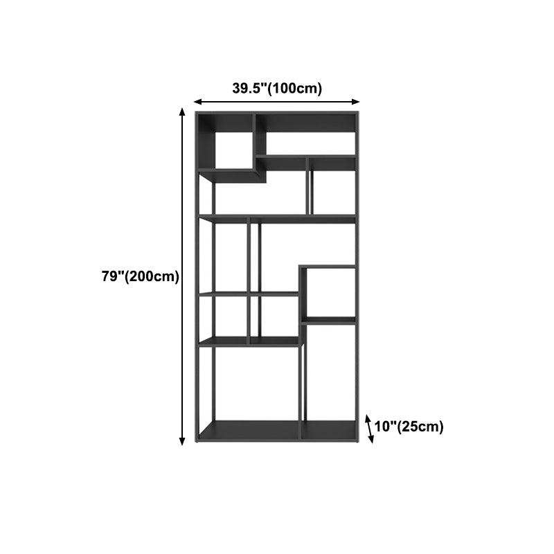 9.84 "W Bookshelf Industrial Sty