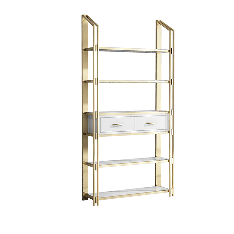11.81 "W libreria aperta in stile glam in stile per la sala d'origine dello studio Home Office